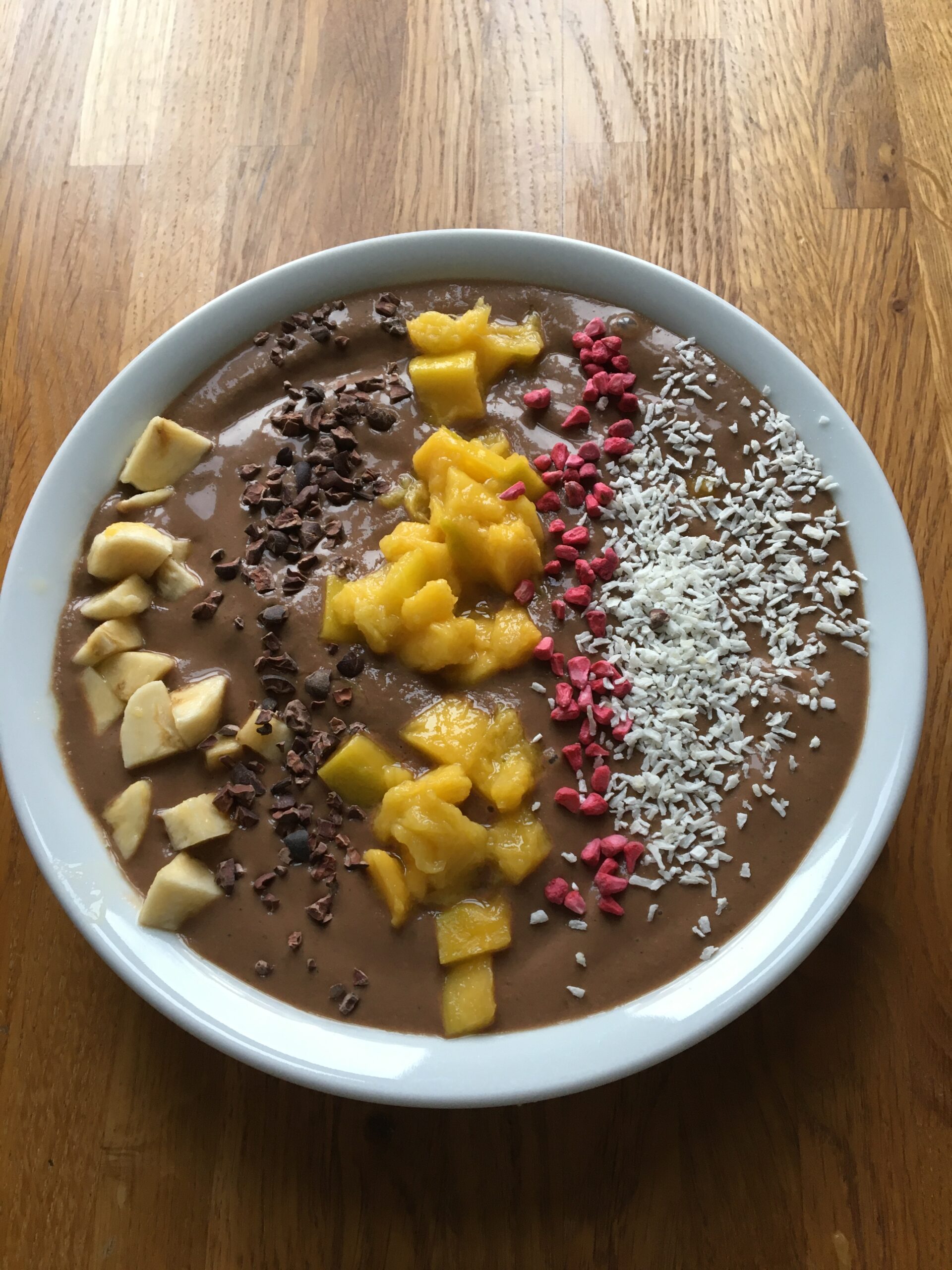 Chokolade softice med topping